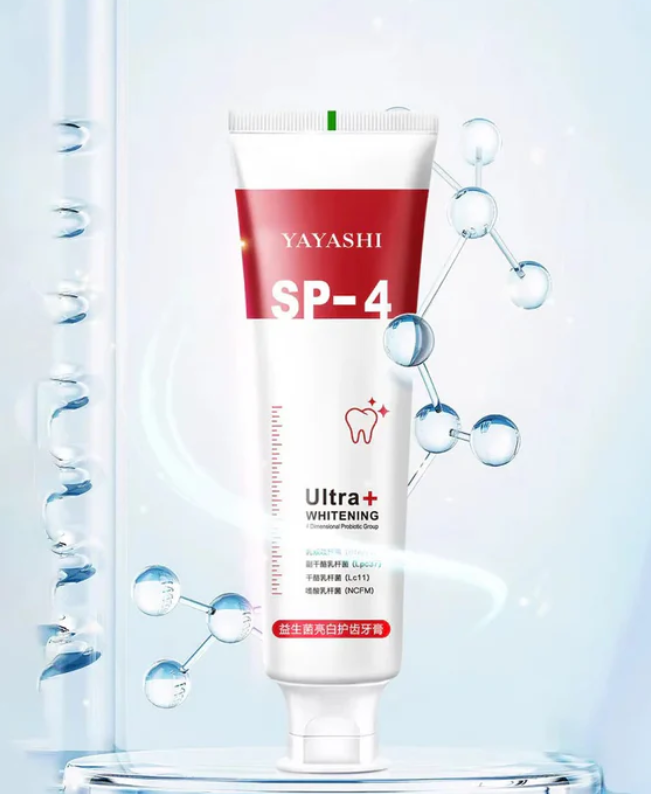 Yayashi SP-4 Ultra Whitening Toothpaste – Probiotic Stain Remover (120g)