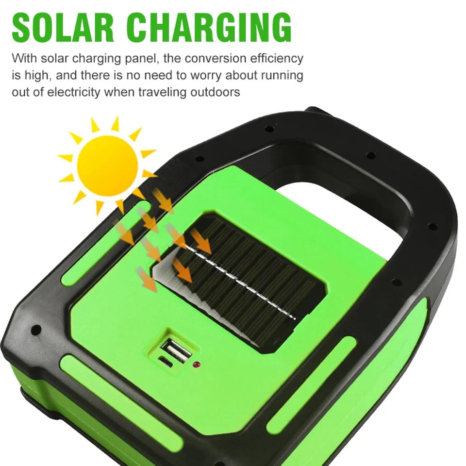 LED LAMP USB RECHARGEABLE PORTABLE SOLAR LANTERN