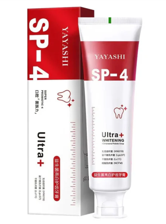 Yayashi SP-4 Ultra Whitening Toothpaste – Probiotic Stain Remover (120g)
