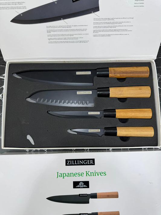 Zillinger Japanese Knife Set 4-Pieces